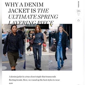 💙 High-end Denim Jacket 💙